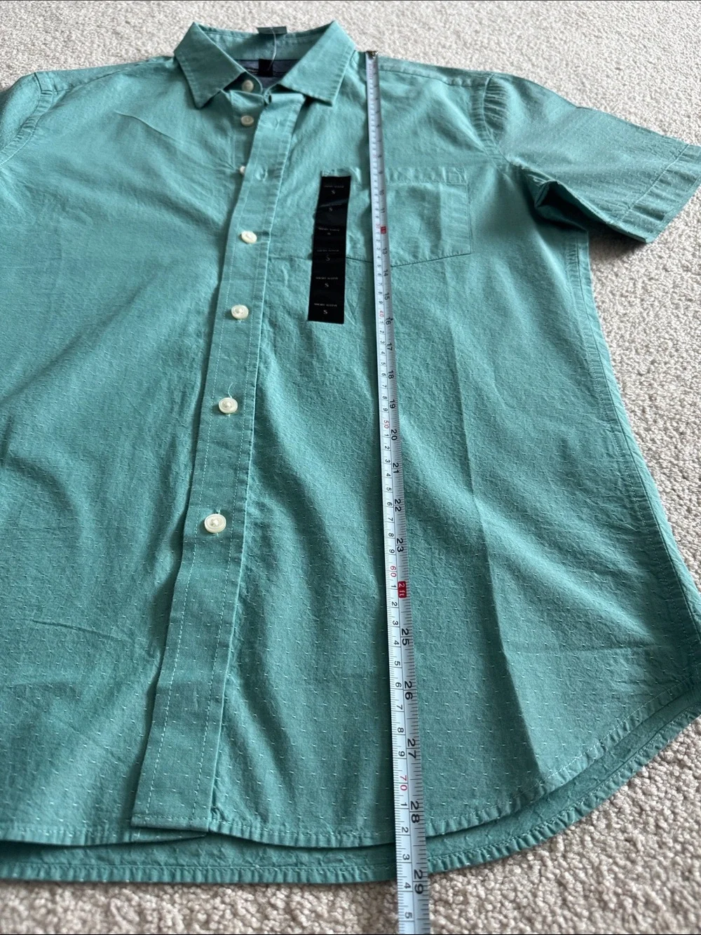 Banana Republic Short-Sleeve Button-Down Shirt - Teal (NWT)